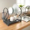 Addis Dish Drainer - Grey 1 Addis Dish Drainer - Grey -Quality Kitchenware Store 241067 2 tier dish drainer grey