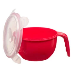 B&M Microwavable Food Bowl With Handle -Quality Kitchenware Store 289950 Microwavable Food Bowl with Handle red 21
