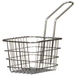 B&M Wire Serving Basket - Chrome -Quality Kitchenware Store 319593 Wire Serving Basket 2