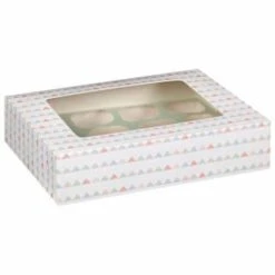 Betty Winters Large Cupcake Boxes 2pk -Quality Kitchenware Store 320784 4pk cupcake boxes holds 12 pastel triangles 2