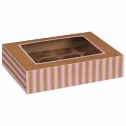 Betty Winters Large Cupcake Boxes 2pk -Quality Kitchenware Store 320784 4pk cupcake boxes holds 12 pink 2
