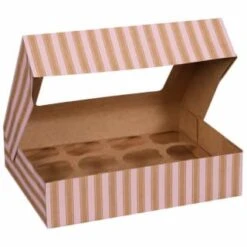 Betty Winters Large Cupcake Boxes 2pk -Quality Kitchenware Store 320784 4pk cupcake boxes holds 12 pink 3