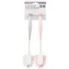 B&M Suction Dish Brushes 2pk - Grey & Blush -Quality Kitchenware Store 321988 2pk suction dish brush grey and blush