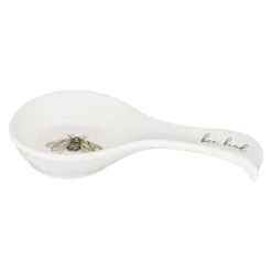 B&M Ceramic Spoon Rest -Quality Kitchenware Store 337110 ceramic spoon rest bee kind 2