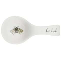 B&M Ceramic Spoon Rest -Quality Kitchenware Store 337110 ceramic spoon rest bee kind