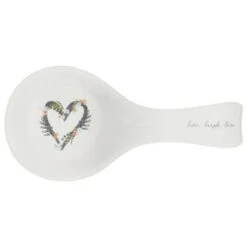 B&M Ceramic Spoon Rest -Quality Kitchenware Store 337110 ceramic spoon rest live laugh love