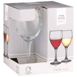 B&M Wine Glasses 4pk -Quality Kitchenware Store 338802 set of 4 wine glasses