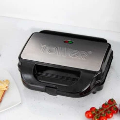 Tower 3-in-1 Deep Fill Snack Maker - Silver -Quality Kitchenware Store 346395 3in1 deep fill snack maker