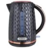 Goodmans Textured Kettle 1.7L - Black & Rose Gold -Quality Kitchenware Store 354906 goodmans black and rose gold textured kettle 1 7l