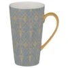 B&M Art Deco Latte Mug - Charcoal -Quality Kitchenware Store 355732 art deco latte mugs charcoal