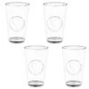 B&M Heart Glasses 4pk -Quality Kitchenware Store 356238 set of 4 hert embossed glasses group