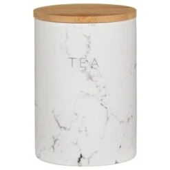 B&M Marble Effect Kitchen Canisters 3pc 11 B&M Marble Effect Kitchen Canisters 3pc -Quality Kitchenware Store 356820 storage canisters marble effect tea