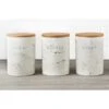 B&M Marble Effect Kitchen Canisters 3pc -Quality Kitchenware Store 356820 storage canisters marble effect tea coffee sugar main