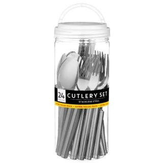 B&M Stainless Steel Cutlery Set 24pc 3 B&M Stainless Steel Cutlery Set 24pc - Image 2