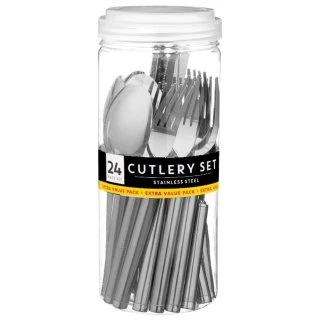 B&M Stainless Steel Cutlery Set 24pc 2 B&M Stainless Steel Cutlery Set 24pc