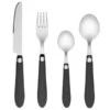 B&M Soft Touch Cutlery Set 16pc - Grey -Quality Kitchenware Store 357349 16pc soft touch cutlery set grey 2