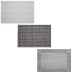 B&M Metallic Woven Placemats - Silver 4pk -Quality Kitchenware Store 363876 363869 380285 4pk silver metallic woven main 1