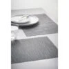 B&M Metallic Woven Placemats - Charcoal 4pk -Quality Kitchenware Store 363876 4pk woven charcoal placemats 3