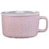 B&M Herringbone Embossed Soup Mug - Blush 2 B&M Herringbone Embossed Soup Mug - Blush -Quality Kitchenware Store 369068 herringbone emboss soup mug blush