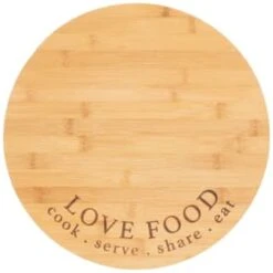 B&M Lazy Susan Rotating Bamboo Serve Board -Quality Kitchenware Store 369141 lazy susan rotating bamboo serve board 3