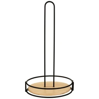 B&M Black & Wood Kitchen Roll Holder 3 B&M Black & Wood Kitchen Roll Holder