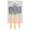 B&M Betty Winters Silicone Utensils 3pk - Grey -Quality Kitchenware Store 369972 3pk betty winters silicone utensils basting brush spoon and spatula grey