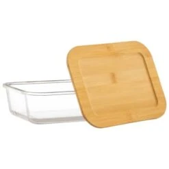 B&M Rectangular Glass Food Containers With Bamboo Lids 2pk 9 B&M Rectangular Glass Food Containers With Bamboo Lids 2pk -Quality Kitchenware Store 376824 2pk regular glass food containers
