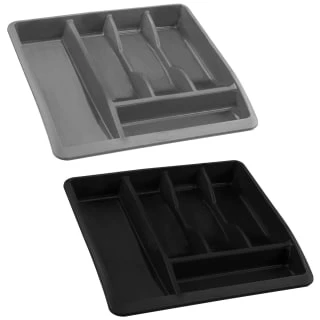 Addis Cutlery Drawer Organiser - Black 4 Addis Cutlery Drawer Organiser - Black - Image 2