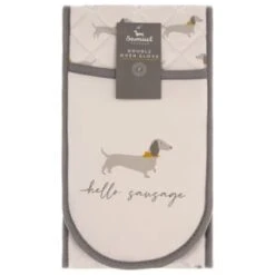 B&M Sausage Dog Double Oven Glove -Quality Kitchenware Store 380216 double oven glove hello sausage