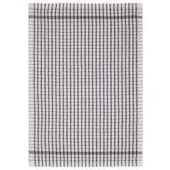 B&M Check Tea Towels - Black 3pk -Quality Kitchenware Store 380307 3pk check tea towels black 3