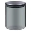 B&M Urban Paradise Small Smokey Glass Jar With Stainless Steel Lid -Quality Kitchenware Store 380533 smoked glass jar small