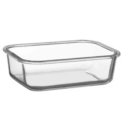 B&M Pink Glass Food Container - Large -Quality Kitchenware Store 380659 glass food container pink large