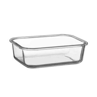 B&M Pink Glass Food Container - Medium 4 B&M Pink Glass Food Container - Medium - Image 2