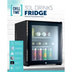 B&M Chill Time Mini Bar Fridge 30L 9 B&M Chill Time Mini Bar Fridge 30L -Quality Kitchenware Store 381810 chill time 30l drinks fridge 4