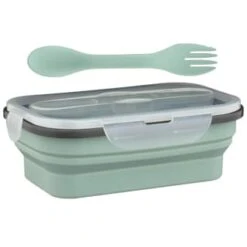 B&M Collapsible Lunch Box - Sage -Quality Kitchenware Store 383522 collapsible lunch box 8