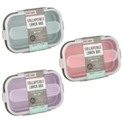 B&M Collapsible Lunch Box - Sage -Quality Kitchenware Store 383522 collapsible lunch box group