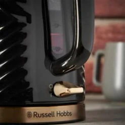 Russell Hobbs Groove Kettle 1.7L - Black & Gold 9 Russell Hobbs Groove Kettle 1.7L - Black & Gold -Quality Kitchenware Store 386647 russell hobbs groove black and gold kettle 3