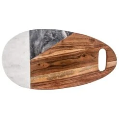 B&M Marble & Acacia Serve Board