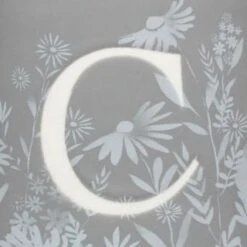 B&M Floral Alphabet Mug (Assorted) 23 B&M Floral Alphabet Mug (Assorted) -Quality Kitchenware Store 394400 floral alphabet mug grey c 2