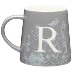 B&M Floral Alphabet Mug (Assorted) 17 B&M Floral Alphabet Mug (Assorted) -Quality Kitchenware Store 394400 floral alphabet mug grey r