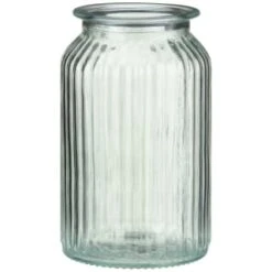 B&M Large Ribbed Glass Jar With Wooden Lid 8 B&M Large Ribbed Glass Jar With Wooden Lid -Quality Kitchenware Store 394426 ribbed glass jar with wooden lid large 3
