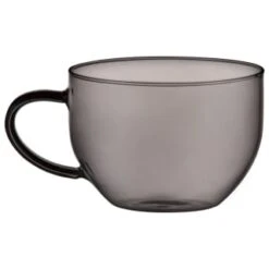 B&M Smoked Glass Coffee Mug -Quality Kitchenware Store 394433 smoked glass coffee mug