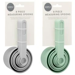 Measuring Spoons 8pk - Mint -Quality Kitchenware Store 394506 8 piece measuring spoons group
