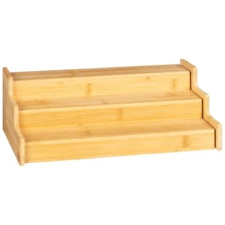 B&M Extendable 2 Tier Bamboo Cupboard Organiser 3 B&M Extendable 2 Tier Bamboo Cupboard Organiser