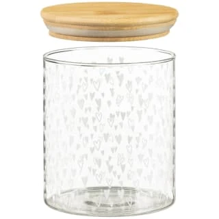 B&M Printed Glass Bamboo Storage Jars 3pc 5 B&M Printed Glass Bamboo Storage Jars 3pc - Image 3