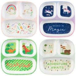 Kids Small Platter - Rainbow -Quality Kitchenware Store 398592 398594 kids small platter group